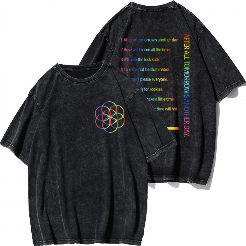 Внешняя торговля 2025 летняя американская цветная буквенная печать футболка с короткими рукавами женская приливная бренд свободный досуг