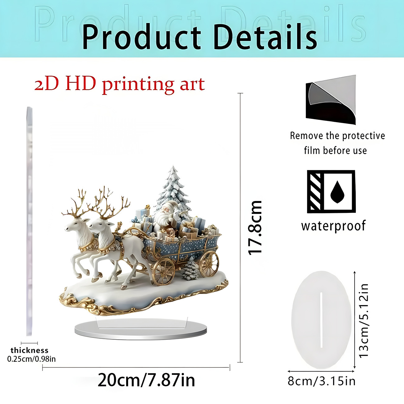 2026 nuevos productos transfronterizos Navidad Hot Sale Festival creativo temporada atmósfera decoración artesanía acrílica 2D
