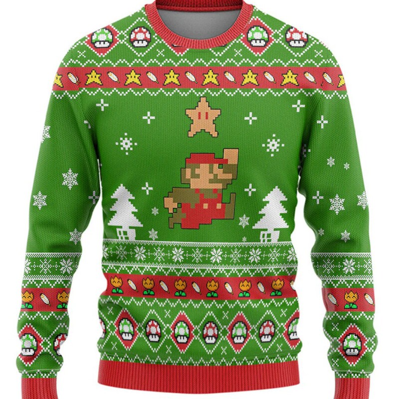 Cross-Border Ugly Sweater New Product, Fun and Funny Christmas Peripherals, 3D Digital Printing Hoodless Men's Round Neck Sweatshirt 20