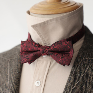 Factory Spot Wholesale Direct Supply Retro Simple Three-Color Basic Men's Formal Banquet Wedding Groom's Bow Tie