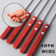 Wholesalers use large wooden handle stainless steel barbecue flat stick mutton kebab kebab tools flat steel stick barbecue needle