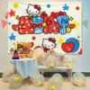Colorful birthday background cloth-6