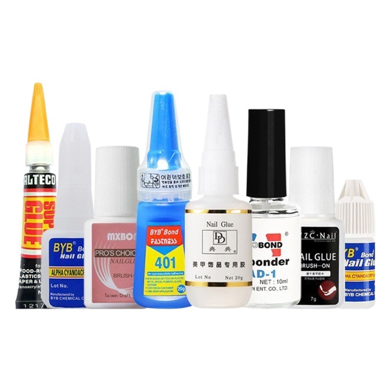 Taiwan glue sticking Diamond sticking fake nail piece gel remover 401 nail glue Diamond-embedded antegu DD glue nail beauty