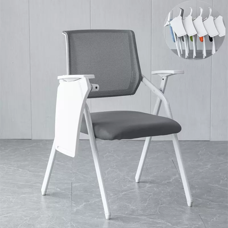 折叠椅带桌板椅带写字板会议室椅培训班椅子桌椅一体商用培训椅