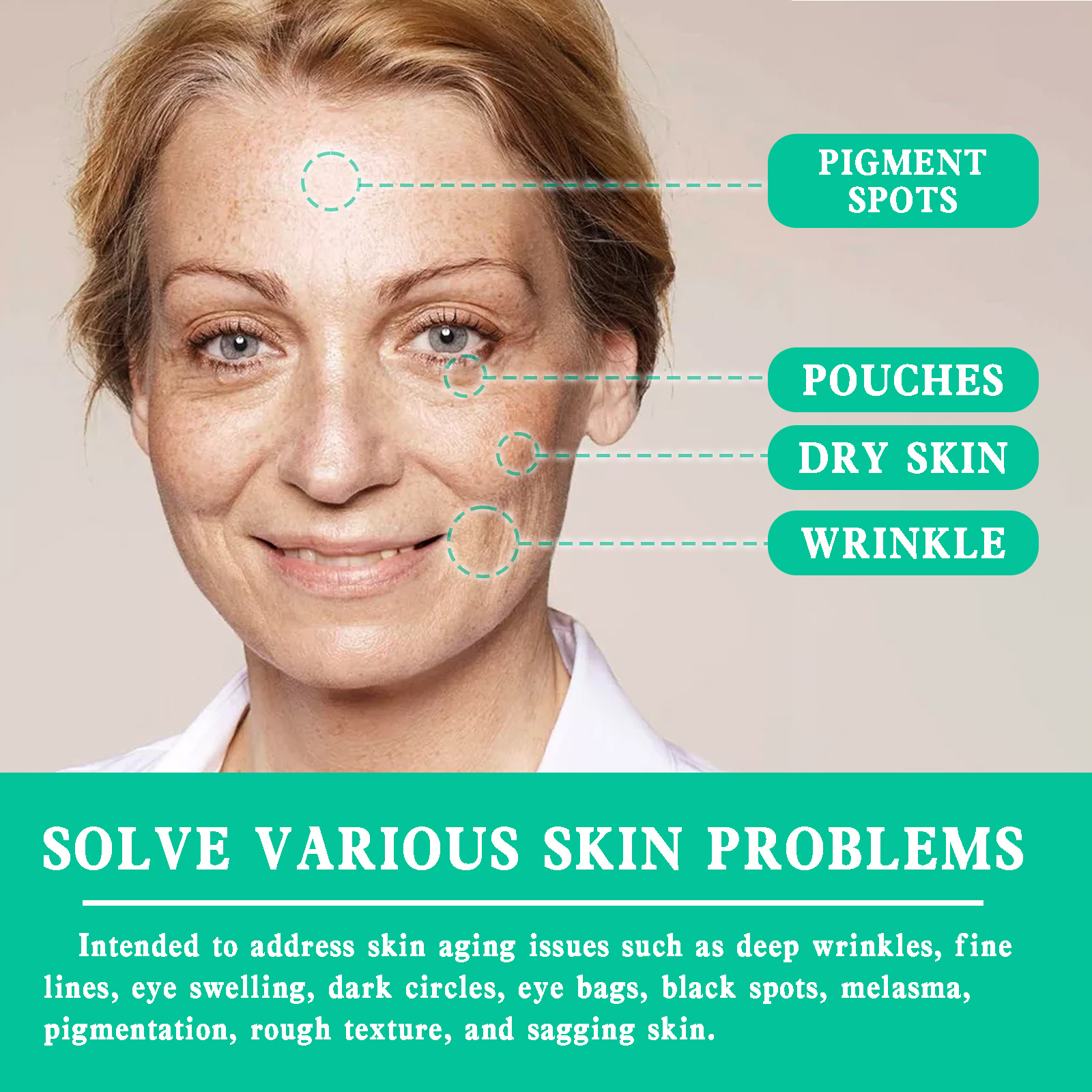 Jayswing Caviar Firming Essence Gesiichtslifting fir fein Linnen ronderëm d'Aen opzehellen, Falten ze bekämpfen an Anti-Aging ze vermeiden_voghion.com