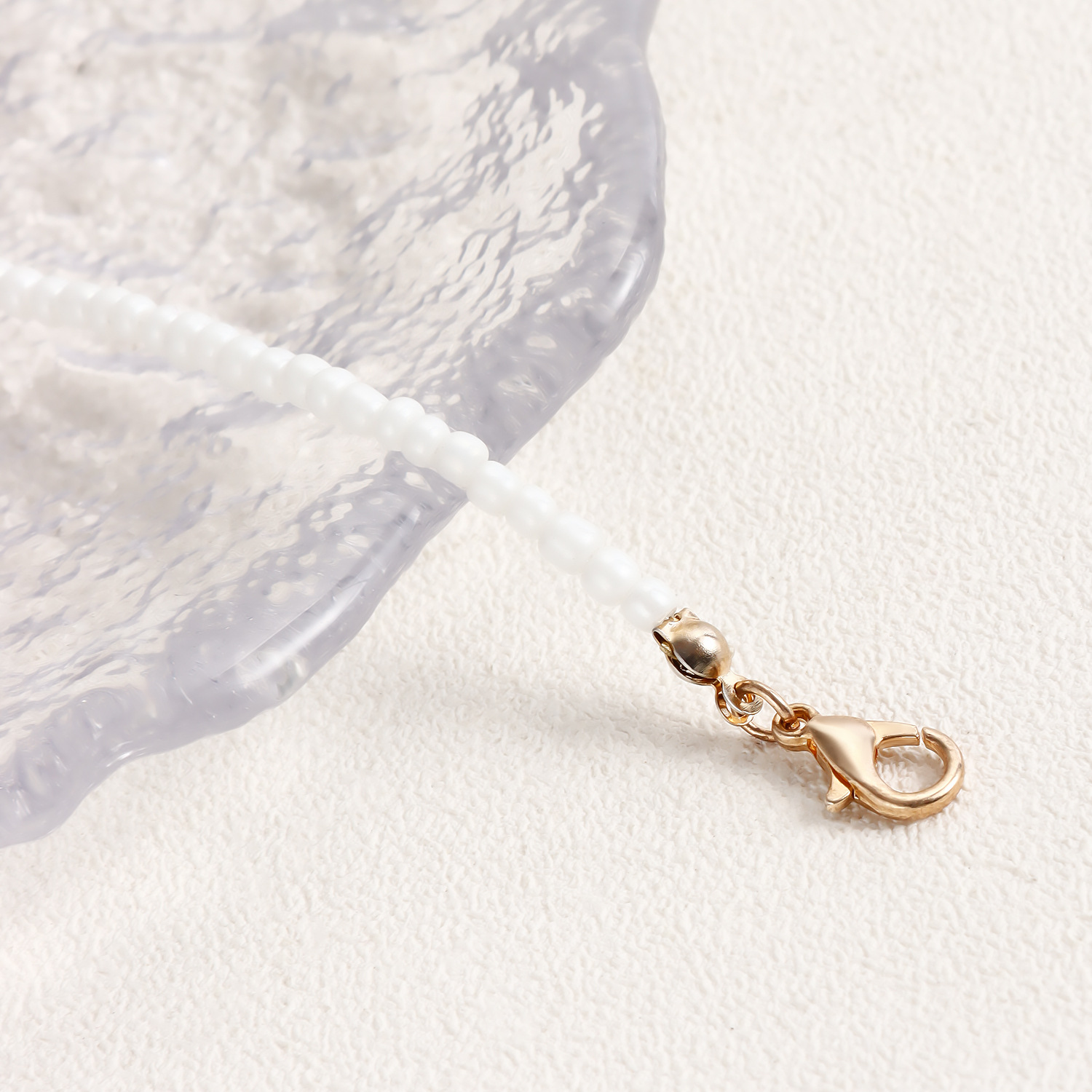 Lässig Einfacher Stil Geometrisch Künstlicher Kristall Saatperle Perlen Überzug Frau Halskette display picture 31