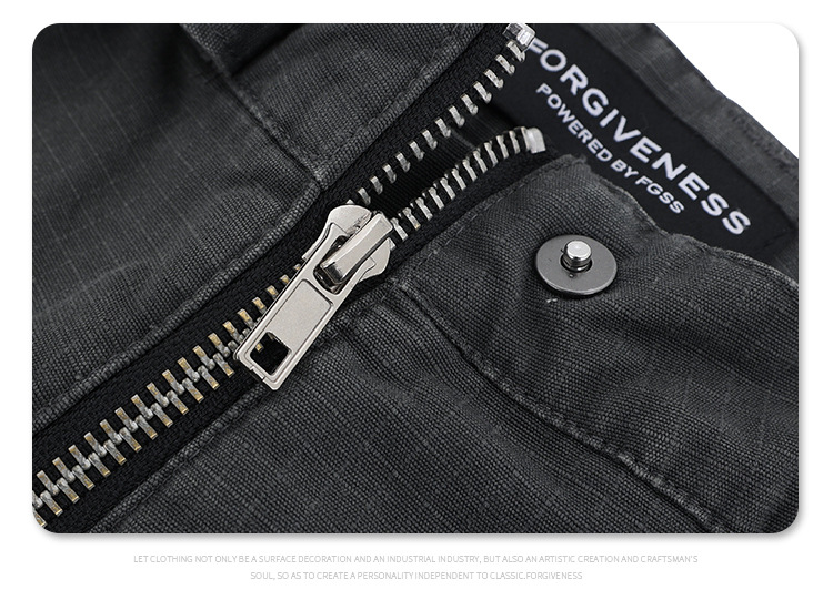 Miesten vaatteet Lanhai miesten syksy- ja talvivaatteet AC pestyt kuluneet taskulliset siteet housut löysät suorat rento retro työvaatteet leveälahkeiset housut miehille_voghion.com