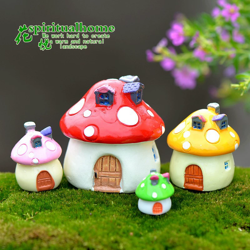 Moss Micro Landscape Creative Mushroom House Magic Forest DIY Decoration Hanging Accessories Photography Landscaping Small Ornaments