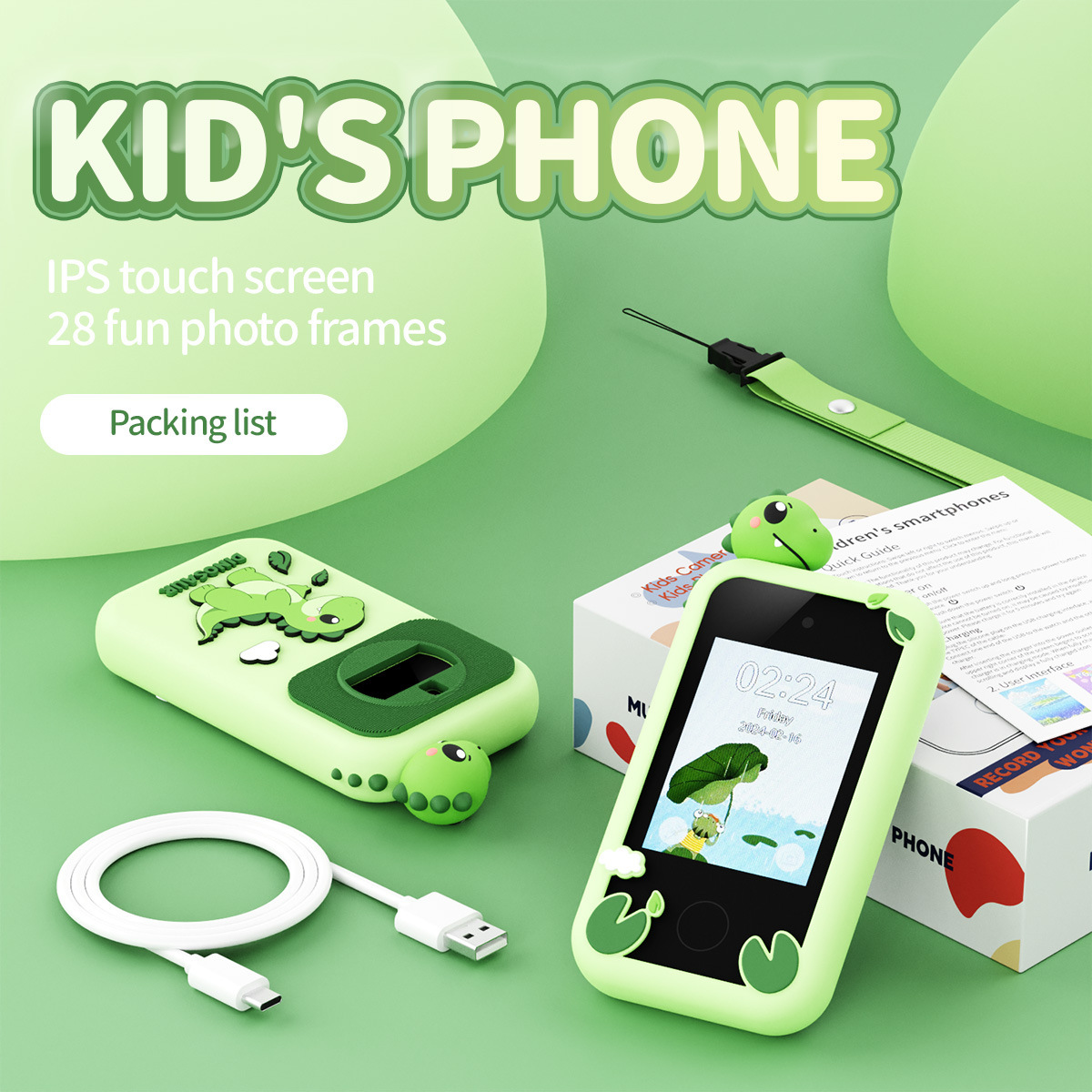 High-Definition Photo and Video Slr Camera Children's Digital Multi-Function Large-Screen Mobile Phone Cross-Border Gift Portable Camera