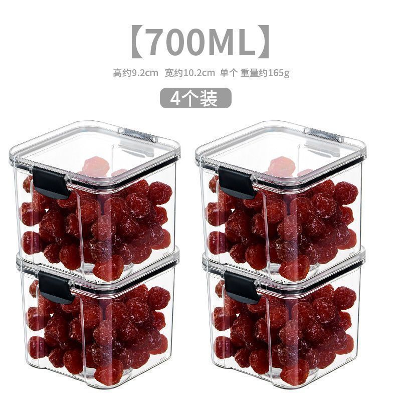 Tanque de sellado de cocina granos almacenamiento de granos tanque de plástico transparente caja de té snack tanque de almacenamiento de productos secos