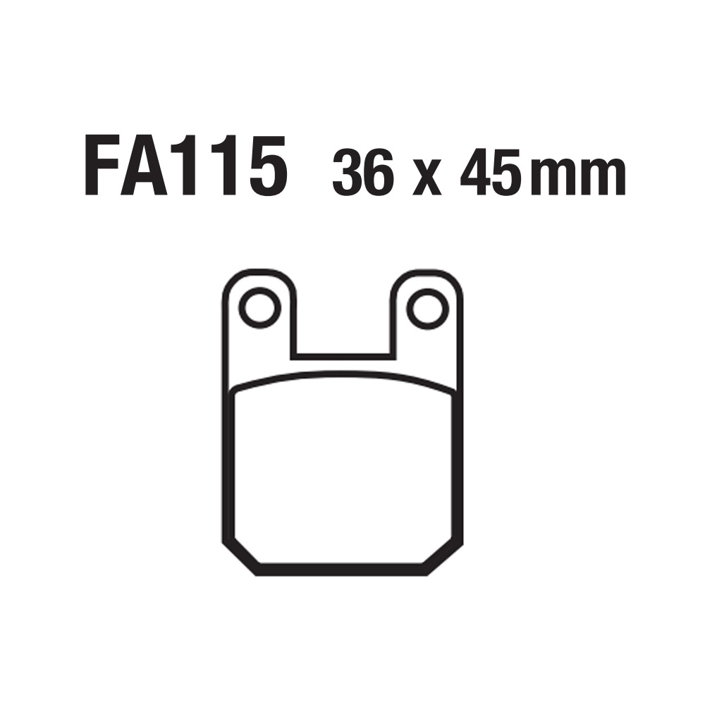 Pastillas de freno de disco para vehículo eléctrico de motocicleta, pickup kart ATV ATV FA115 Derbi ajp caliper