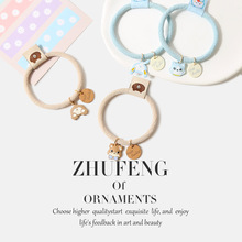 卡通小猫咪发圈送闺蜜手绳扎发两用皮筋简约百搭少女马尾减龄头饰