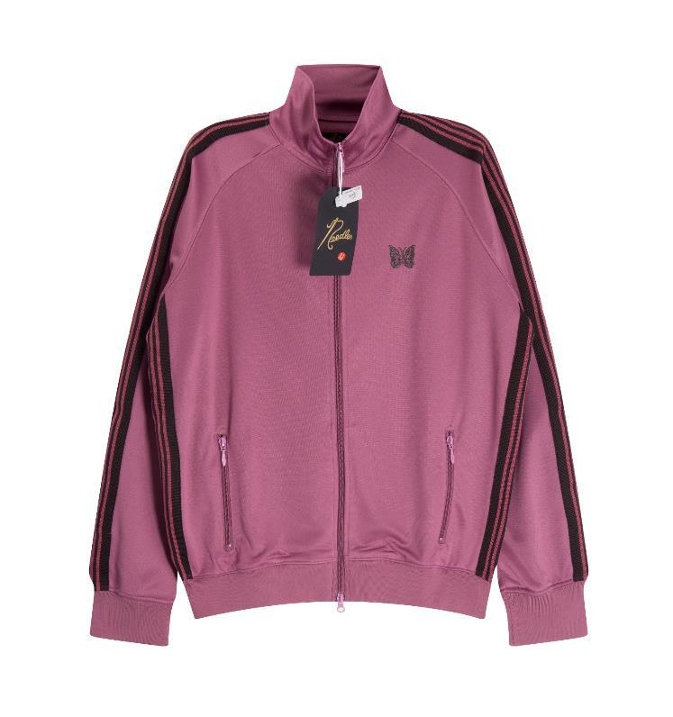 Needles Poly Smooth Track Jacket Butterfly Embroidered Purple