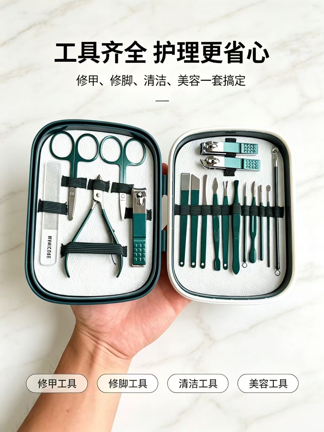 Nail Clippers Set Complete Manicure Tools Multifunctional Nail Scissors Dead Skin Remover Pedicure Tools Professional Ingrown Nail Care