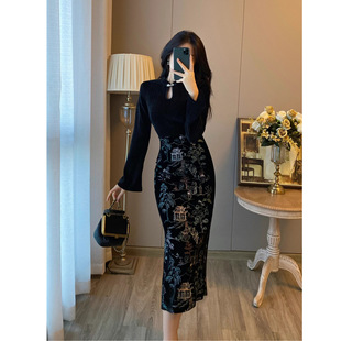 ����ʽ���������B��ȹŮ2025�＾�¿����д���߼��к�ɫ�z�q�Lȹ