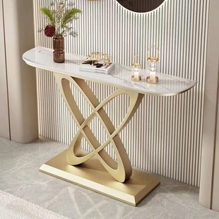 Entrance Italian Light Luxury Simple Modern Aisle Corridor Wall-Mounted Entrance Marble Slate End Table