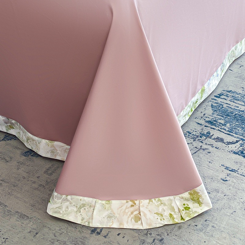 100 xinjiang algodón de lana larga impresión digital de cuatro piezas de sábanas de cama de algodón tipo a cuatro piezas de sábanas