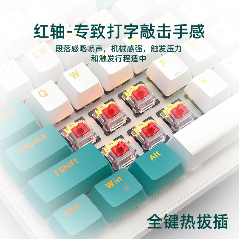 Lobo libre K3 Teclado mecánico 980 juego 100 teclas personalizado enchufe caliente eje juego ordenador teclado Amazon