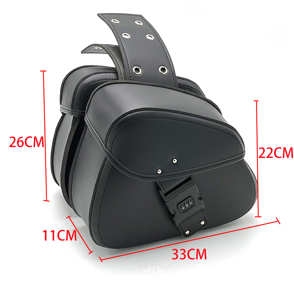 Bolsa colgante de coche eléctrico de la motocicleta Harley crucero Príncipe Modificación del coche bolsa lateral caja lateral Kit de bolsa lateral bolsa de sillín bolsa lateral