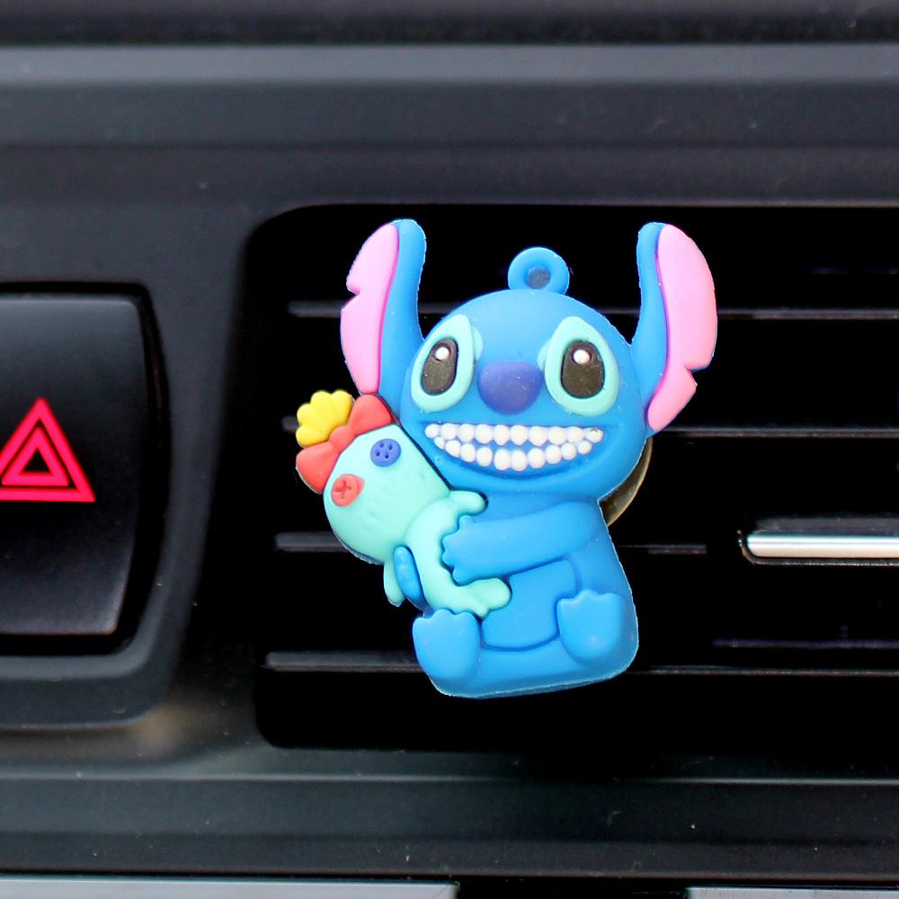 Dibujos animados Stitch Stitch Perfume de coche Decoración de coche Regalo para niños Perfume de coche Salida de aire Aromaterapia