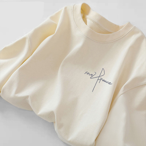 Men's Loose Long-Sleeve T-Shirt for Spring and Autumn, Streetwear Brand Basic Top, Youth White Underwear T-Shirt