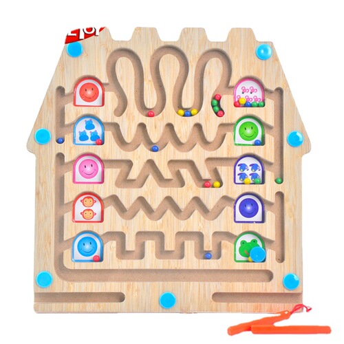 Children's Magnetic Maze Toy, Magnetic Pen Maze, Parent-Child Interactive Game, Early Childhood Educational Toy, Wholesale