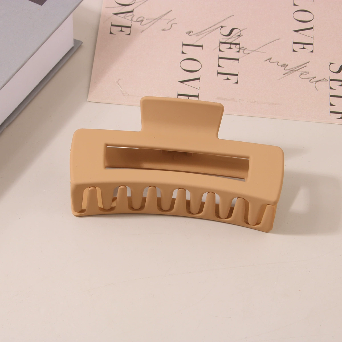 (Cross-border trading), rectangular matte crab pin, big shark, hairgrip, Amazon, simple and elegant design