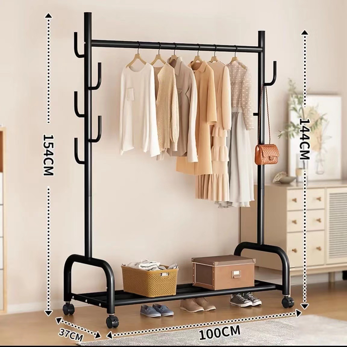 Negro - Engravado Engravado - 100cm de una sola capa