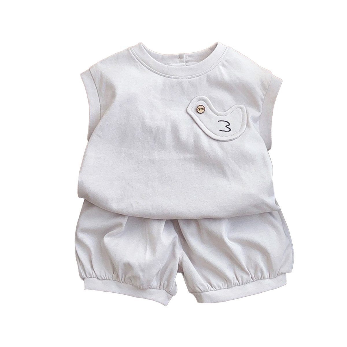 Traje de estilo occidental de Xiaoyue Ling Youhe 2025 verano nuevo estilo paloma sin mangas tipo A delgado traje coreano de dos piezas de color sólido