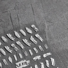 Tomoni Embossed Nail Stickers: Japanese-style Cute Nail Decals with Plaster Brushstroke Design—Wholesale Nail Art Accessories