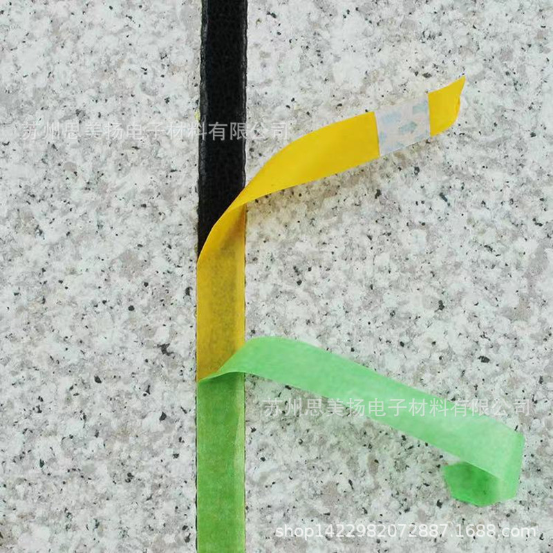 供应美纹纸分色纸 绿色外墙美纹纸胶带 装饰分格线条连体网格胶带