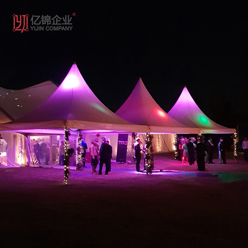 厂家户外活动遮阳帐篷婚礼婚庆欧式篷房临时宴会铝合金尖顶篷房