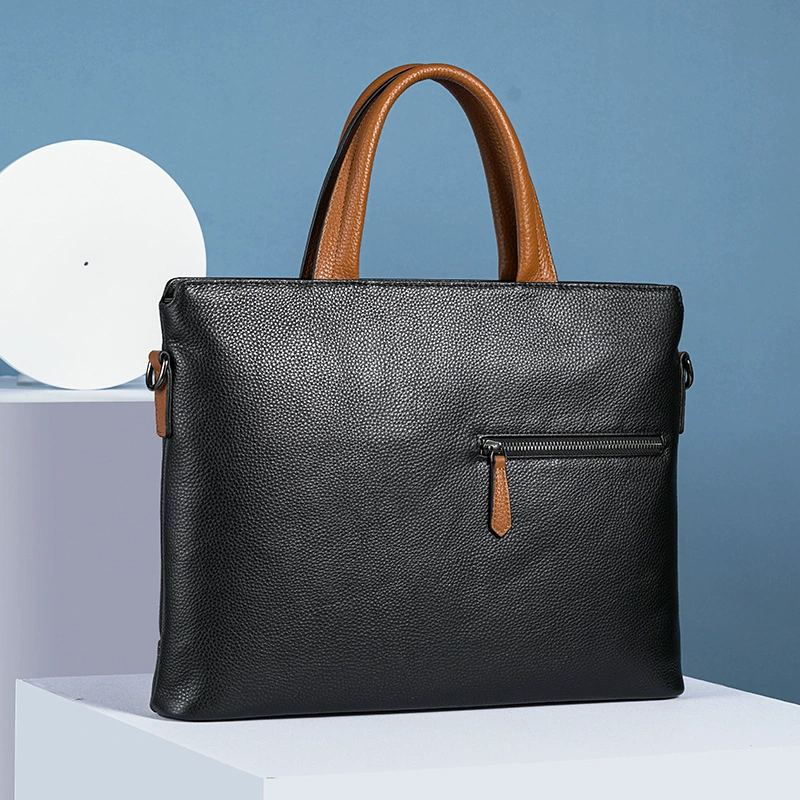 Bag, fashionable laptop for leisure, genuine leather, direct factory sales