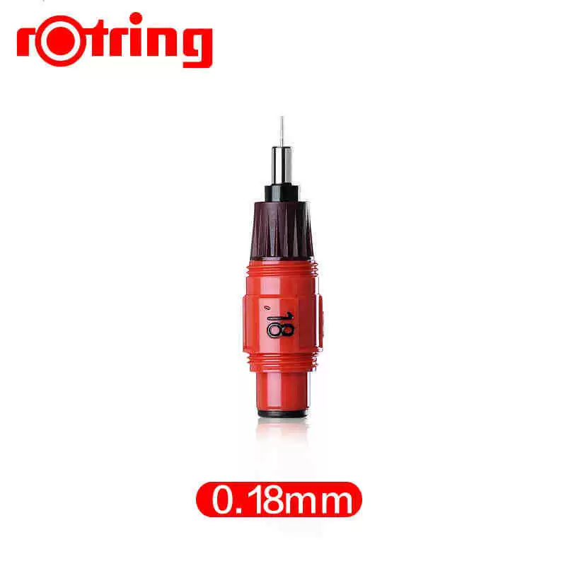 Германия Rotring Красное кольцо Красное кольцо Рисование ручка, канала подается вода, добавление чернил, игла трубка