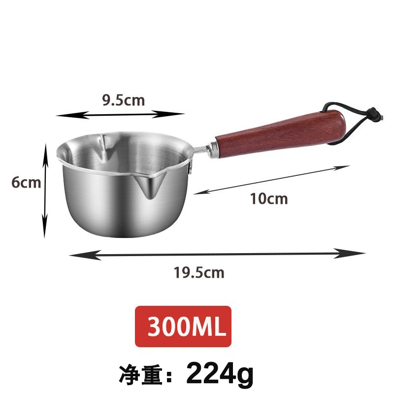 316 stainless steel oil-splashing small pot Internet celebrity special artifact hot oil mini milk pot pouring oil pouring non-stick pan