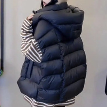 羽绒马甲外穿女士秋冬季2025新款白鸭绒立领背心马甲气质百搭坎肩