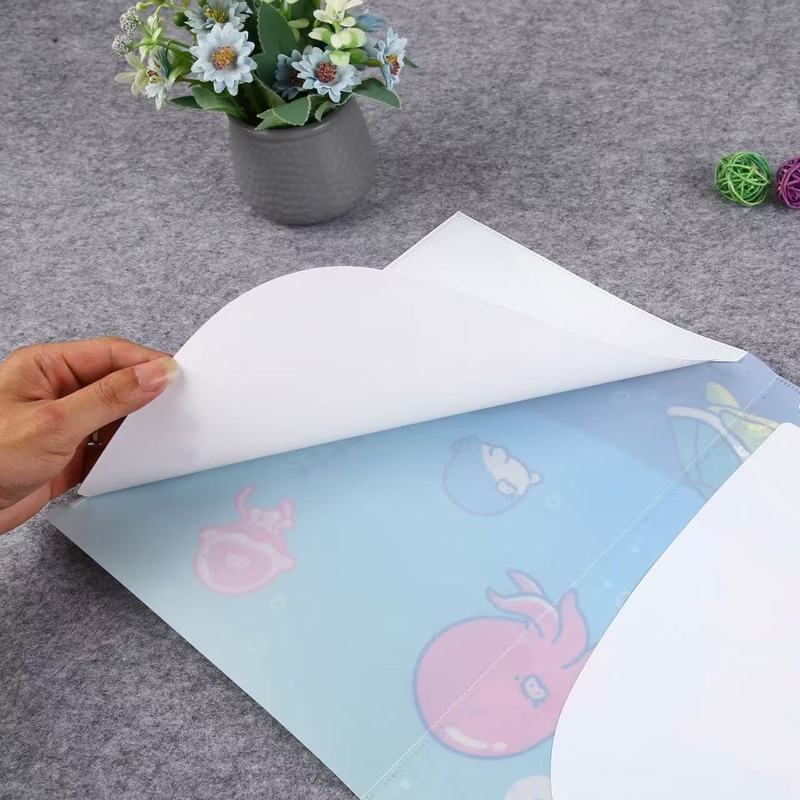 プラスチック製透明ファイルフォルダー、文房具、学生用パッド、会議用A4ファイルフォルダー、マット加工、グリッターボードクリップ、収納|undefined
