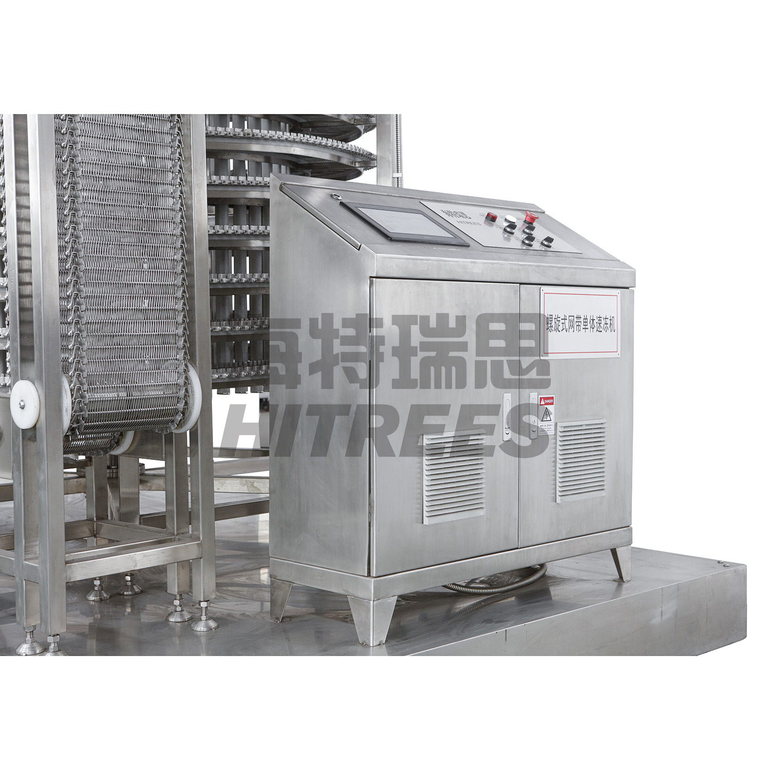 包子面食双螺旋速冻机  DF1000kg/h冻结量 海鲜 肉类