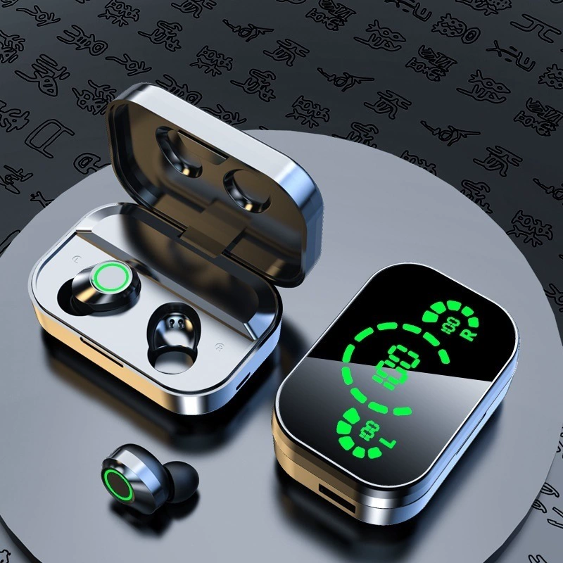 YD03 новая приватная модель беспроводные Bluetooth наушники TWS с большим экраном, умный номер, показываемый ушам, дышащие наушники