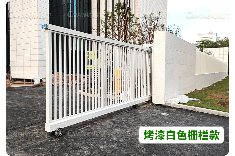 厂门口智能平移门工厂电动直线门单位学校无轨伸缩推拉门厂家定制-阿里巴巴