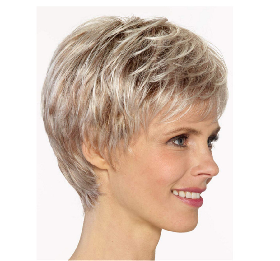 curly wig for elderly