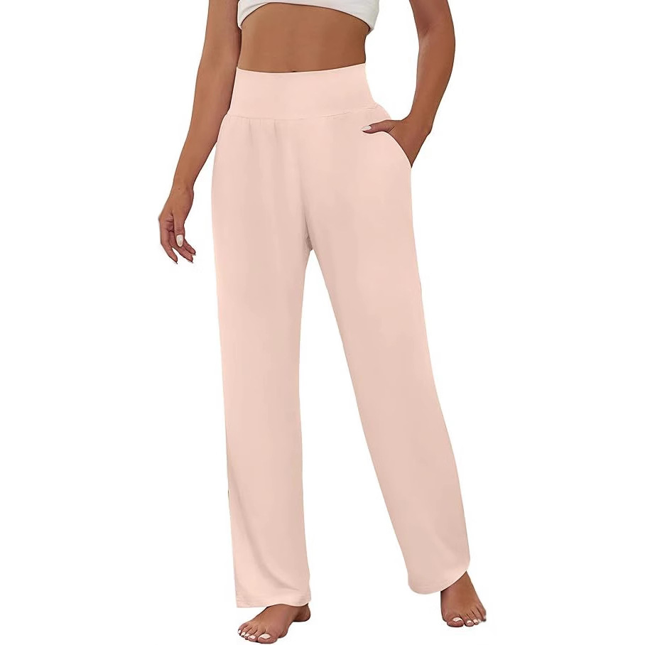 2025 Spring and Summer Season Women's Gender Temperament Commuter, Commute style Style European And American Loose 2025 Women's Trousers Yoga Pants Comfortable Loose Sports High Waist Casual Sports Pants Wide Leg Pants