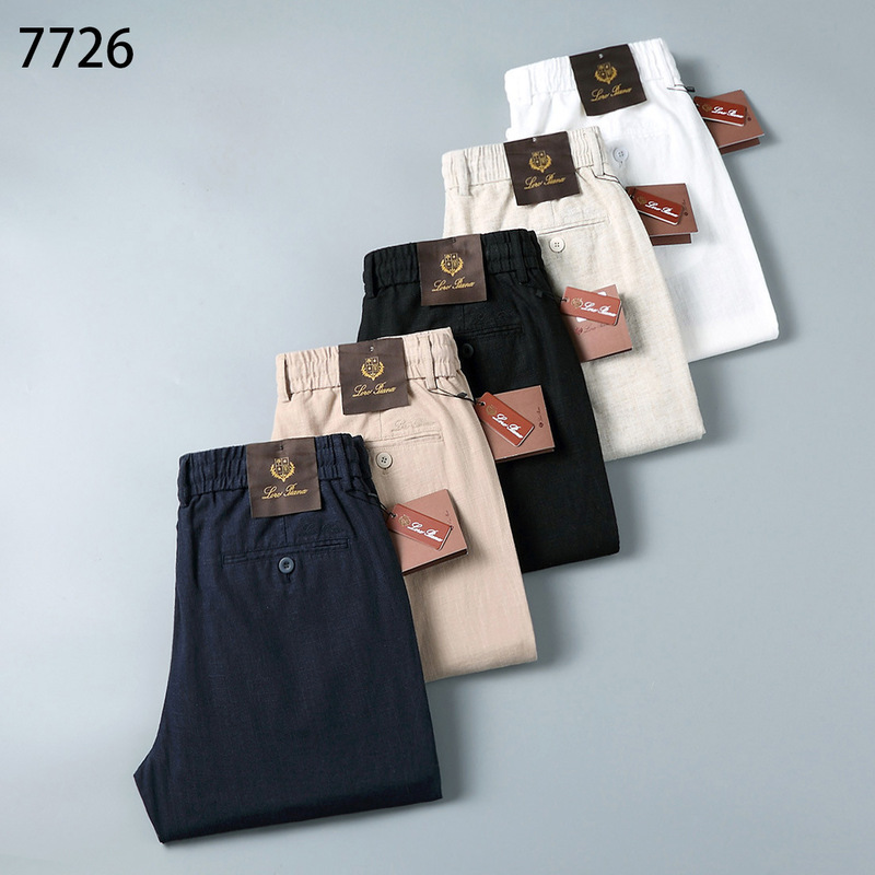 Linen Summer New Style Elastic Band Sports Casual Breathable Cool Non-Ironing Fashionable Versatile Straight High-Waisted Men's Long Pants Linen Summer New Style Elastic Band Sports Casual Breathable Cool Non-Ironing Fashionable Versatile Straight High-Waisted Men's Long Pants