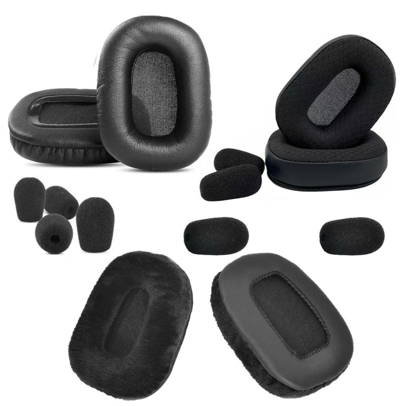 Suitable for Blueparrott B450-Xt B450Xt Headphone Sponge Cover, Leather Cover, Microphone Cover