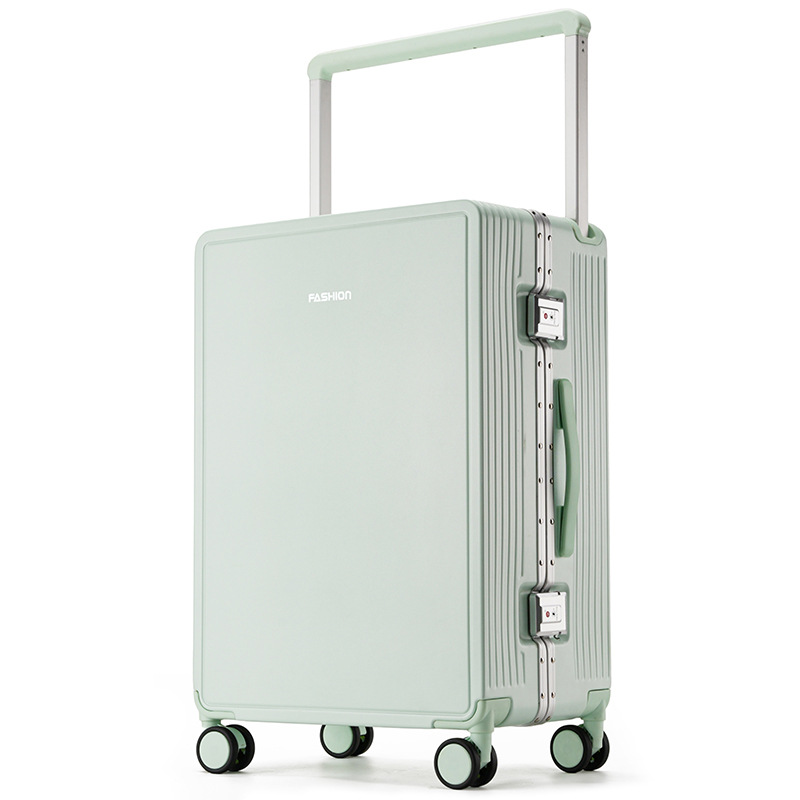 Maleta 2025 estudiantes de sexo masculino y femenino elevación automática barra de tracción amplia caja de marco de aluminio universal máquina de embarque de códigos bolsa