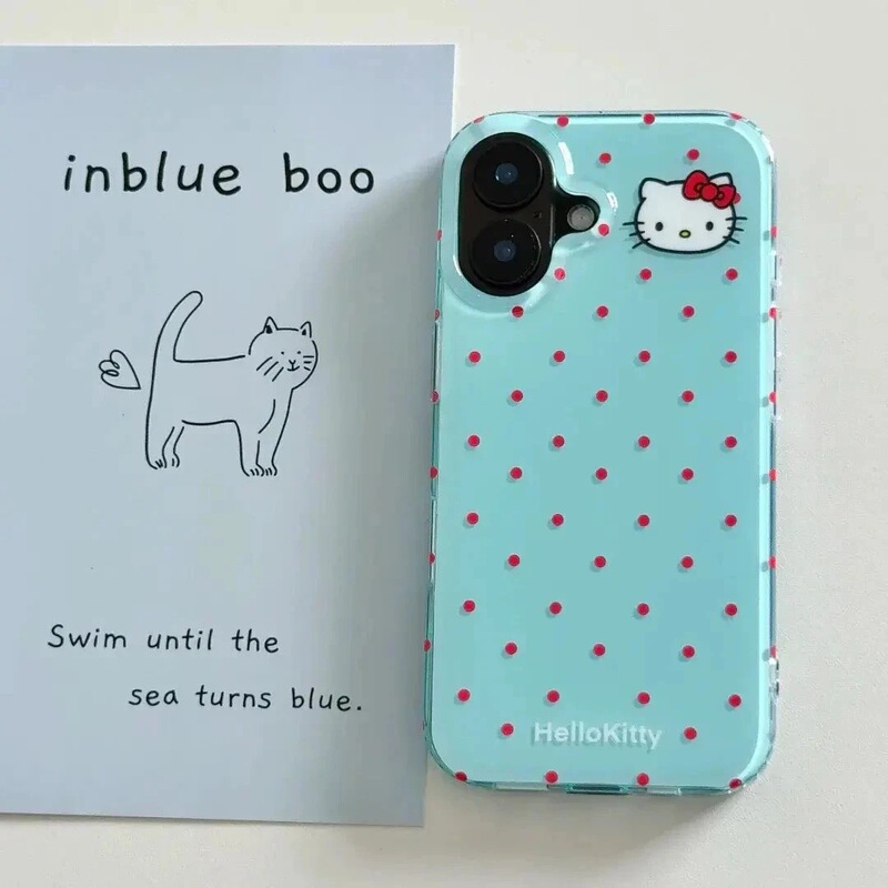 Kt Cat Suitable for Samsung S23Fe Mobile Phone Case S26Ultra/S24Plus/S21 Double Layer 3 Apple 17Promax