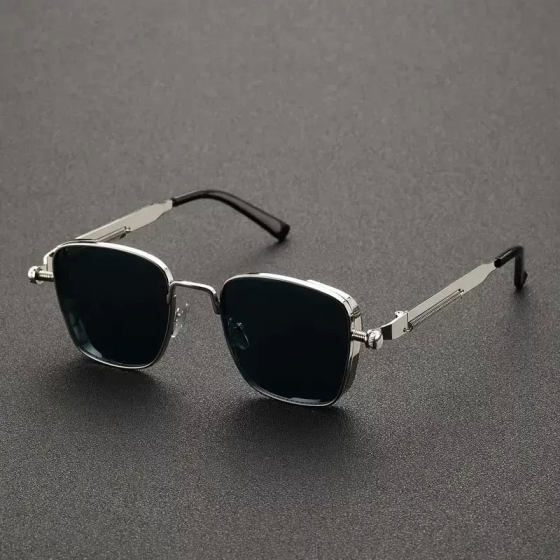 2025 new vintage box steampunk metal sunglasses European and American universal personalized sunglasses sunglass