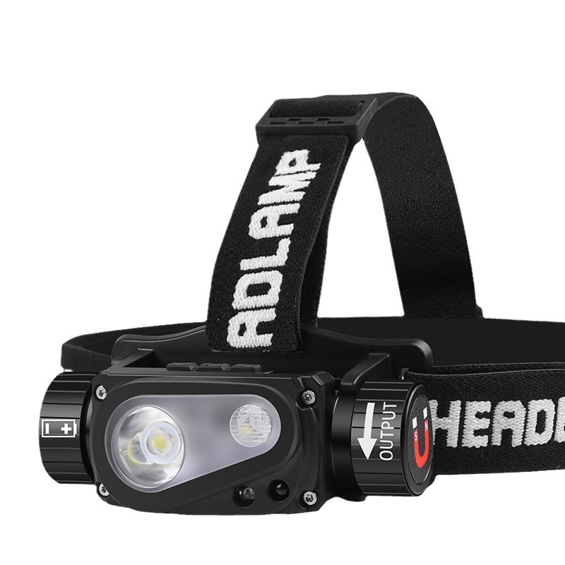 XHP50+XPE Type-C Rechargeable Fixed Focus With Magnet And Power Indicator Sensor Headlamp_voghion.com