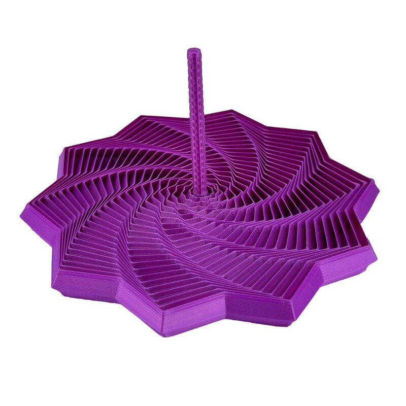 跨境爆款3d打印带手柄萝卜塔幻觉解压玩具螺旋塔烦躁之星解压神器|undefined