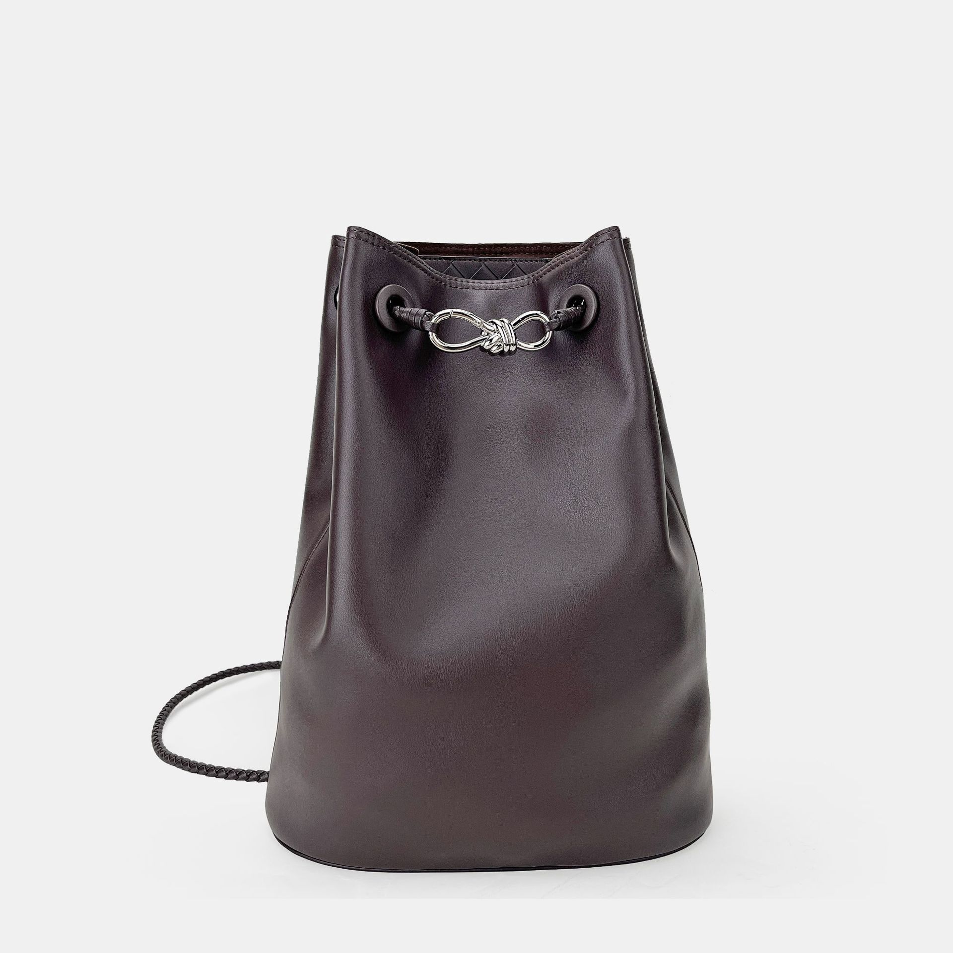 Genuine Leather Andiam Bucket Bag For Women 2026 New Bowknot Tote Large Capacity Shoulder & Handbag For Commuting - Thumbnail 6
